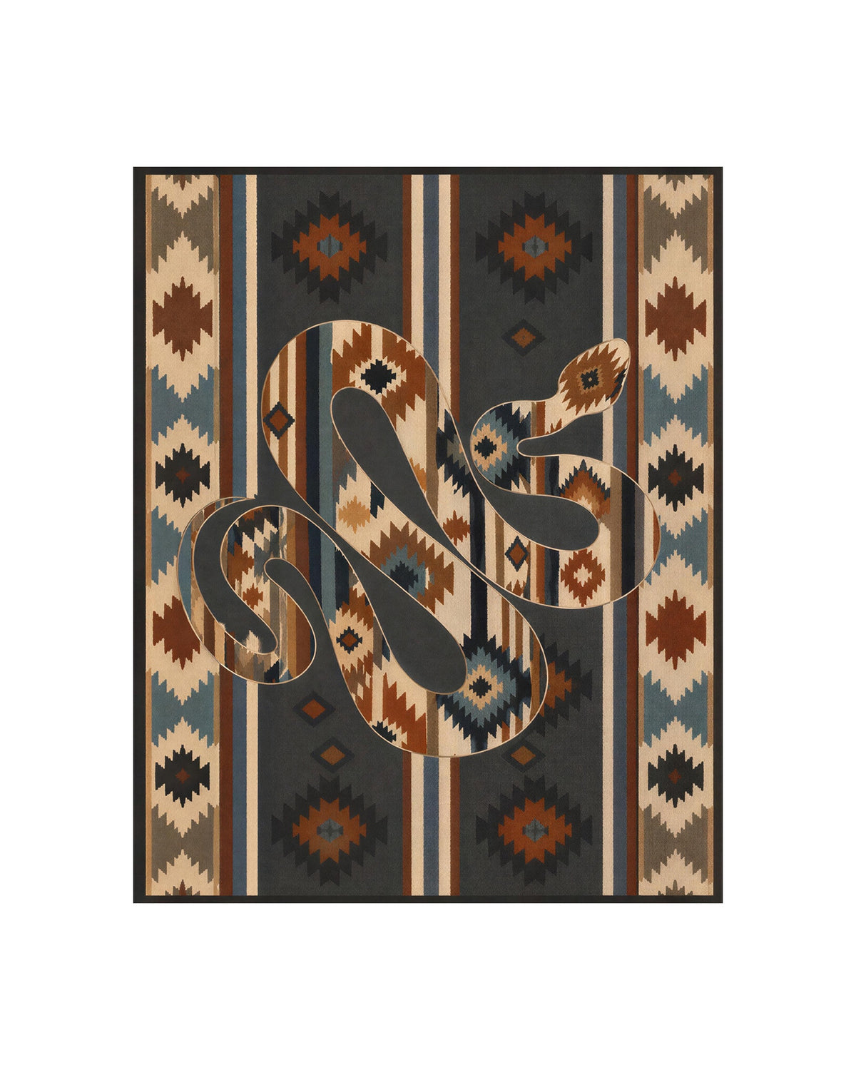 Area Rug - Gunmetal Rattler
